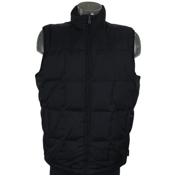 Eddie Bauer Other - Vintage Eddie Bauer Down Filled Reversible Puffer Vest Black/Blue Mens M